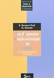 Test d'expression morpho-syntaxique fine