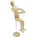 AblueA Manikin Toy Wooden Mannequin Male/Female Torso Model for Beginner Artist Figure Drawing (12in)