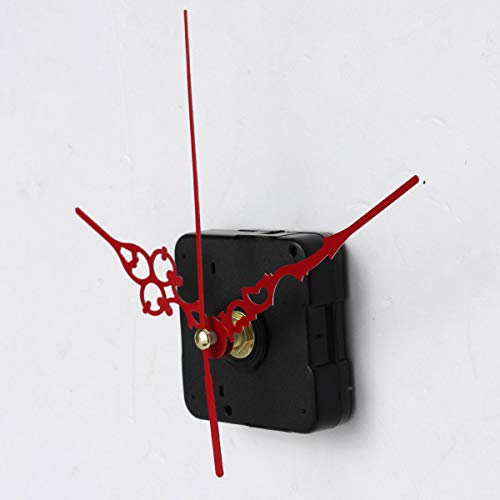 GGGarden Kit Quartz Clock Movement Spindle Mechanism Parts Tool Set with Red Hands DIY