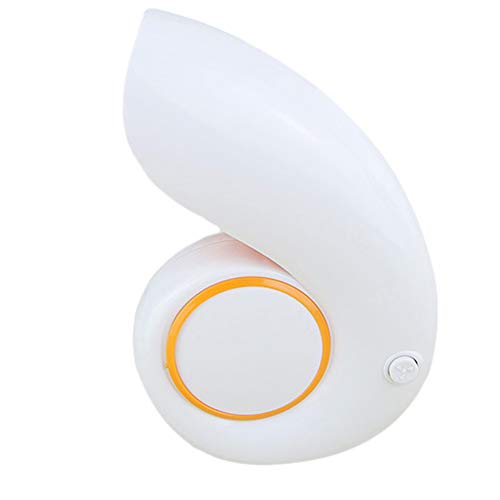 KIKBLW Mini Portable Air Conditioner Fan, Sea Snail USB Fan Desktop No Leaf Bladeless Small Fan Handheld,Orange