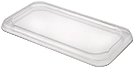 Sabert Rectangle Container Lid, 12.8" Length x 6.8" Width x 0.62" Height, Clear | 250/Case