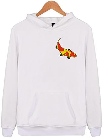 Cotton Hoodie Sweatshirt For Mens Womens koi fish cartoon Pullover Tops Shirt