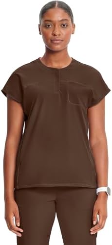 Amazon.com: Cherokee Infinity Womens Mock Neck Scrub Top, 4