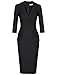 MUXXN Women's Vintage High Waist Cocktail Party Dresses (Black M)