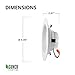 Sunco 6 Pack Retrofit LED Recessed Lighting 4 Inch, 3000K Warm White, Dimmable Can Lights, Baffle Trim, 11W=60W, 660 LM, Damp Rated - ETL.