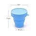 Collapsible Cups Foldable Travel Cups Food-grade Silicone Mug for Camping (1set of 3)