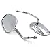 HTTMT MT398- New Chrome Rearview Mirrors Compatible with Harley Davidson FLSTC FXDB DYNA FXDF FLSTF 8mm