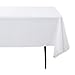 E-TEX 60 x 102-Inch Rectangular Tablecloth, 100% Polyester Washable Table Cloth for 6Ft. Rectangle Table, White