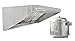 HOODMART 5' Concession Trailer Hood System for Food Truck | Commercial Range Hood with Direct Drive Exhaust Fan | Stainless Steel Kitchen Equipment with Install Kit Included