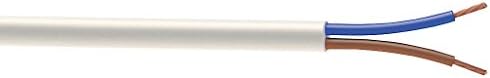 Nexans Round Flexible Cable 3182Y 2-Core 1.5mm(2) x 10m White