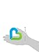 Munchkin Ice Heart Gel Teether, Blue/Green