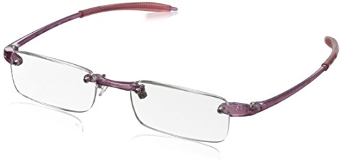 Visualites Visualites-1 Rectangular Reading Glasses, Rose, 1.5