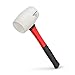 TEKTON 30653 Fiberglass Handle White Rubber Mallet, 16-Ounce