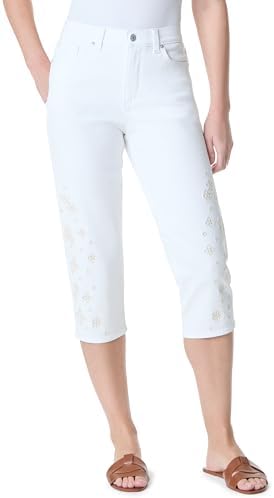 Lee Women's Legendary Wide Leg Seamed Crop Capri Jean Bright White