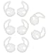 Ear Gel for iPhone Earpods, Ear Buds Tips Bumper, ALXCD 4 Pair White Anti-slip Soft Silicone Replacement Earbud Tips for Earphone of iPhone SE 6s iPhone 6s Plus 5s [Sport] (White 4 Pair)