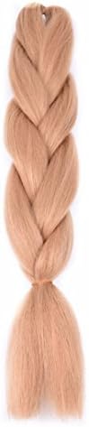 Braiding Hair Extensions Japanese Fiber 24 Inch 100G/Pc Gray/Purple/Blue/Red Crochet Braids Hair T1B/4/27 24inches
