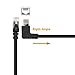 Cable Matters 10Gbps Combo-Pack 90 Degree Cat 6 Ethernet Cable - 10ft, Cat6 Right Angle Ethernet Cable (90Degree + 270 Degree Right-Angle RJ45 Connectors)