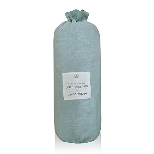 Lausonhouse Luxurious 100% Pure French Linen Sheet Set,Deep Pocket,4 Pieces Bedding Set- Queen
