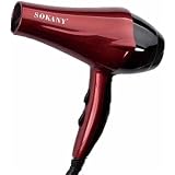 Sokany SK-2211 Hair Dryer, Print Red