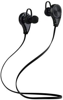 Intcrown S960 Bluetooth Headphones V4.0 Wireless In-ear Earbuds Headset for Running GYM Exercise Built in Microphone (Black)
