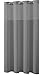 Hookless Mystery Ez-On Fabric Shower Curtain, Frost Grey