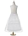 Remedios Kids Crinoline Petticoat Flower Girl Wedding Underskirt Slip, one size White