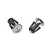 iParaAiluRy Bike Bar End Plugs Handsome Universal Rubber Sponge Aluminum Handlebar Plug (1 Pair, Out Dia. 23mm/28mm, Black/Blue/Golden/Gray/Green/Red)
