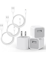 iPhone Charger,ZUQIETA 3Pack (Apple MFi Certified) Lightning Cable Data Sync Charging Cords with 3Pack USB Wall Charger Travel Plug Adapter Compatible iPhone 12 Pro/11 Pro/Xs/XR/X/8/8Plus and More
