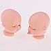 Fityle 10pieces Vinyl Baby Doll Head for Artist Hand Painting Doll Body Part DIY Replacement Keychain