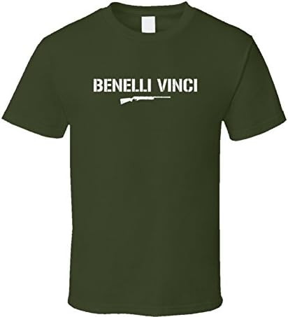 Benelli Vinci Shotgun Military Distressed T Shirt Military Green