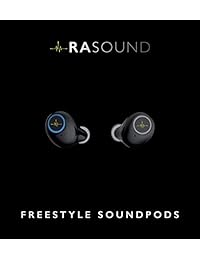 RUSH ATHLETICS   Auriculares inalámbricos con Bluetooth para deportes de oído (auriculares con Bluetooth, graves profundos, con funda de carga y micrófono integrado para iPhone, iPad, Samsung, Android)