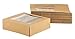 Juvale Kraft Bakery Box with Window, Popup Baked Goods Packaging (8 x 2.5 In, 20 Pack)