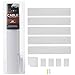 Set of Five 16-Inch Cord Covers - 80-Inch Total On-Wall Cable Management Kit for Wall-Mounted TV or Computer Cables by Simple Cord (White)