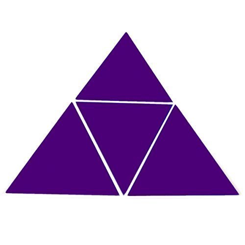 Purple Triangle Mosaic Wall Tiles - Pack of 10-15cm x 15cm