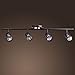 CLAXY Ecopower Vintage Oil Rubbed Bronze Metal Track Lighting Ceiling Light Fixture