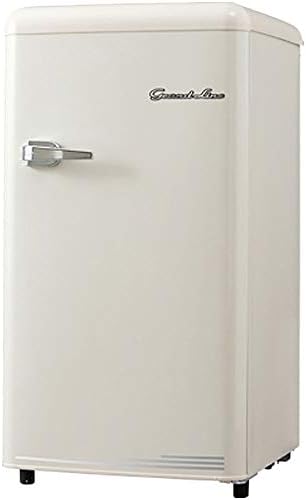 Grand Line 冷凍庫 小型 家庭用 60l1ドア冷凍庫 レトロデザイン レトロホワイト Are F60lw