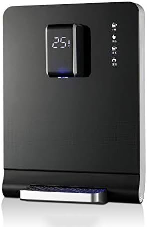 Wall Mounted Instant Hot Water Dispenser, Pipeline Water Dispenser With Temperature Display, LED Blue Light And Kids Safety Lock (Color : Black)