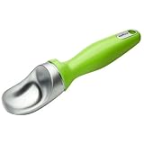 Zyliss Ice Cream Scoop with Ergonomic Plastic Handle, Green