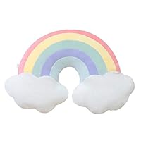 Skyseen Cloud Rainbow Shaped Pillow & Home Decorative Creative Cushion & Vivid Plush Stuffed Toy B