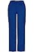 MedPro Women's Solid Medical Scrub Set Mock Wrap Top and Cargo Pants Royal Blue M