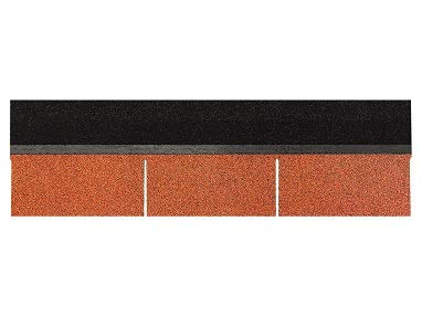 Isolbau Dachschindeln Rechteck - Dachpappe als Bedachung für Gartehaus, Vogelhaus, Hundehütte - Ziegelrot, 9 m² (3… – Bild 3