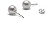HinsonGayle AAA Handpicked 7.5-8.0mm White Round Freshwater Cultured Pearl Stud Earrings (Silver)
