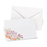 Hortense B. Hewitt 50 Count Floral Forever Thank You Cards, Multicolor