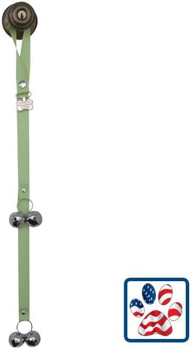Poochie Bells Dog Potty Training Doorbell - Celery
