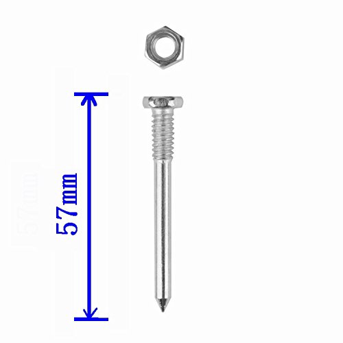 Luxxi Lawn Aerator Shoes w/Metal Buckles Spike Shoes with Straps - Heavy Duty Spiked Sandals for Aerating Your Lawn and Grass for Garden or Yard (With 2 Straps)