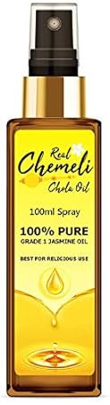 Parag Fragrances Real Chemeli Chola Oil 100ml Spray (Grade 1) Extra Premium Chemeli Oil Chemeli Oil/Natural Fragrance of Real Indian Chemeli/Jasmine Flower