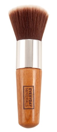 Everyday Minerals |Bamboo Foundation Makeup Brush |Flat Top Kabuki | Blending, Buffing, Stippling, Liquid, Cream, Loose Powder Makeup | Premium Quality Dense Synthetic Bristles