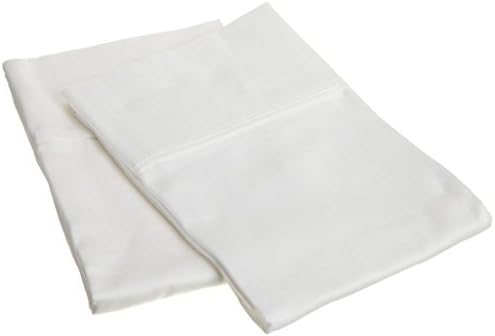 Superior 100% Premium Combed Cotton, 300 Thread Count Pillowcases Set of 2, Single Ply Cotton, Soft and Luxurious Bedding Sets - 20" x 30" Standard Pillowcase, White
