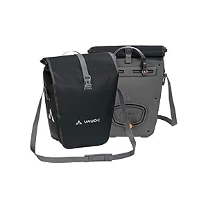 VAUDE Rear Pannier Bike Bag – Set of 2 – PVC-Free Tarpaulin Bike Panniers – Waterproof Pannier Bags with a 48 Litre…