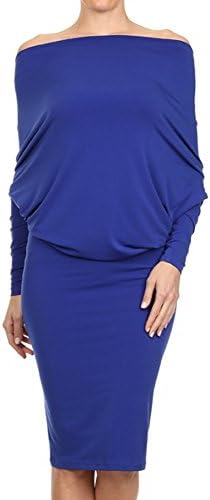 Mini Reversible PLUNGING Convertible MAXI DRESS Off One Shoulder MBlue S